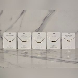 NIP - Goldtone Inspo Necklace Collection - Bundle Of 5